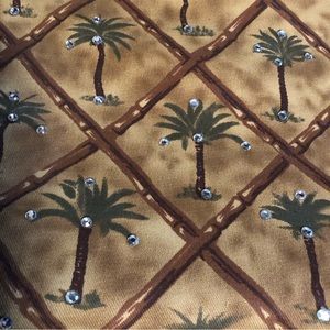 Palm tree handbag w/studs